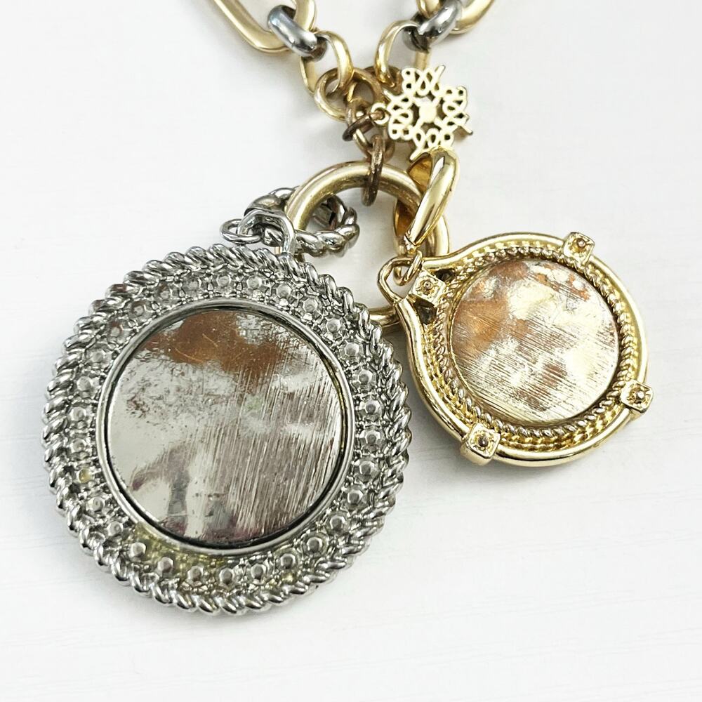 White House Black Market Medallion Charm Necklace - Picture 8 of 8